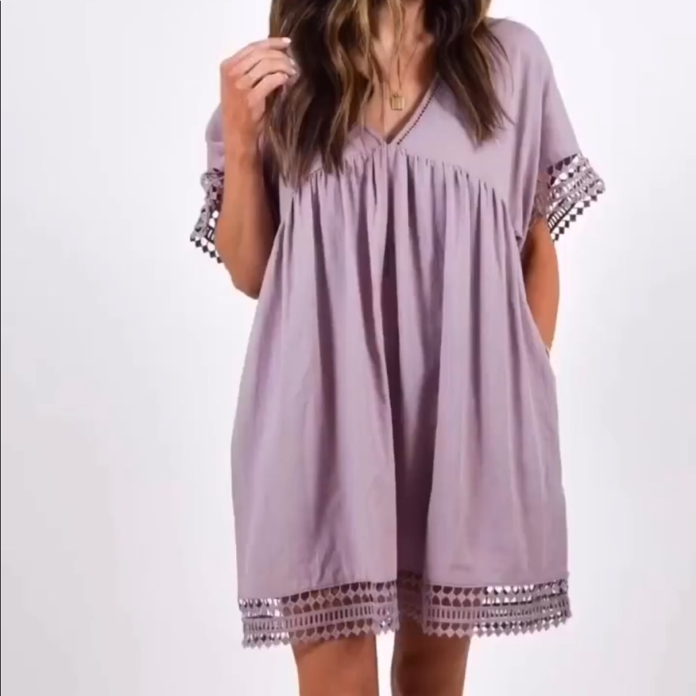 Shop Talulah Lilac Purple Hidden Romper Eyelet